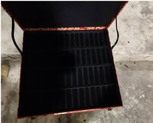 60位手镯盒金银玉镯子珠宝首饰箱复古手镯箱金银饰品盒收纳盒包邮