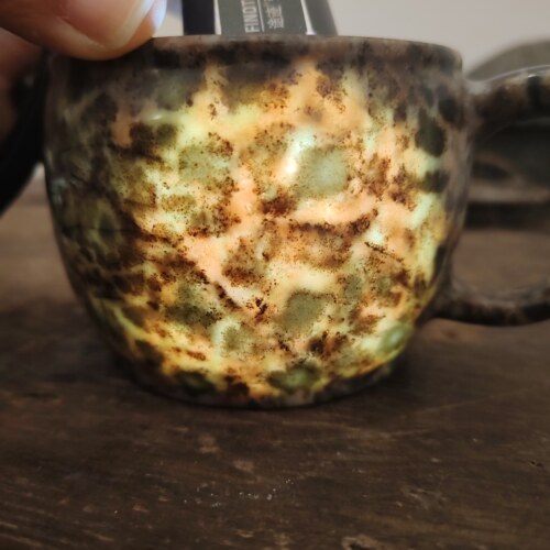 稀缺大花多彩豹纹【一串水晶葡萄呀】240cc一壶一拍安化冰碛岩