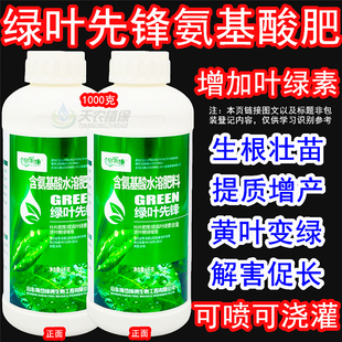 绿叶先锋氨基酸水溶肥花肥营养液叶面肥植物通用型叶绿素农用肥料