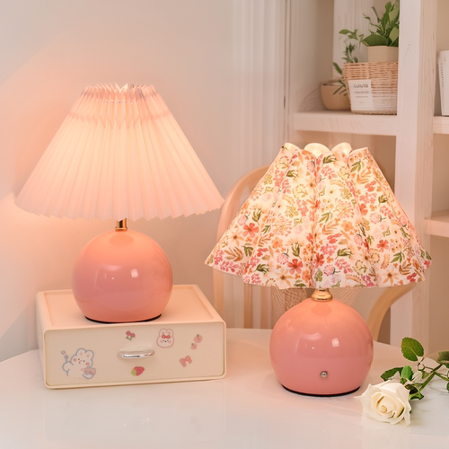 少女心爆棚！粉色奶油风台灯