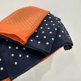 出口德国br@x 100%真丝围巾 波点丝巾A1-1-71