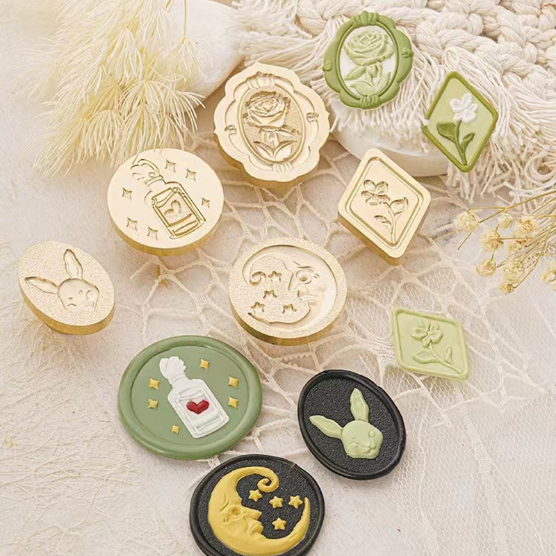 火漆印章头玫瑰祈愿浪漫