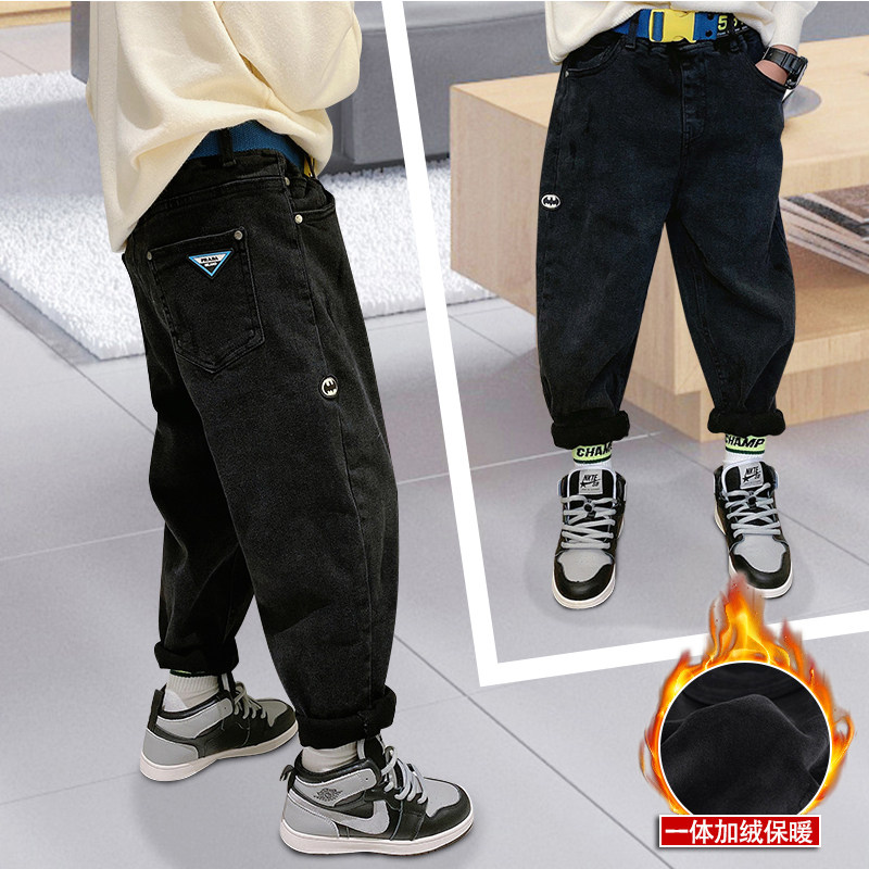 喀侈豆长裤棉牛仔裤休闲萝卜裤