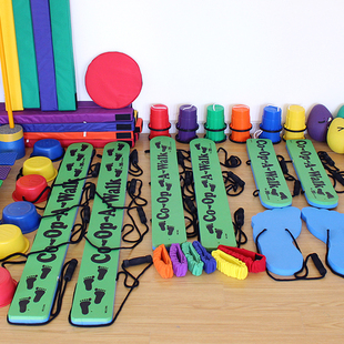 格乐普两人三人齐步走儿童感统运动器材多人户外训练器械协力板