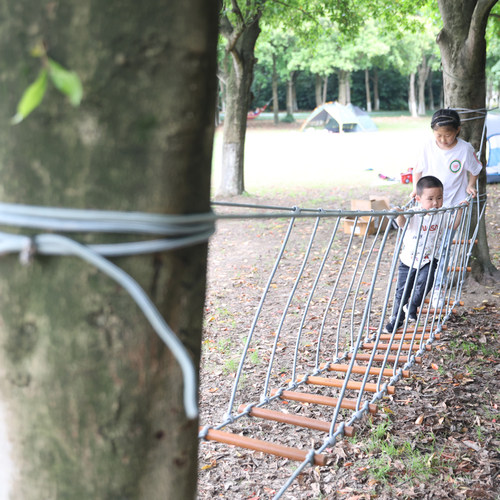 儿童户外荡桥云梯幼儿园课间平衡体适能独木桥攀爬运动体育器械