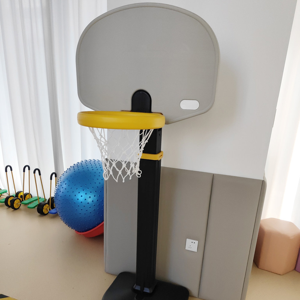 育才篮球架可调节高度投篮框玩具幼儿园户外健身器材投掷球架加沙