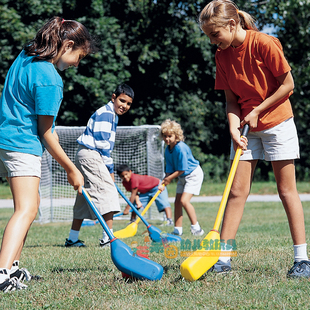 台湾格乐普弯头软式棍球棒早教儿童运动曲棍球棒户外球类玩具组合