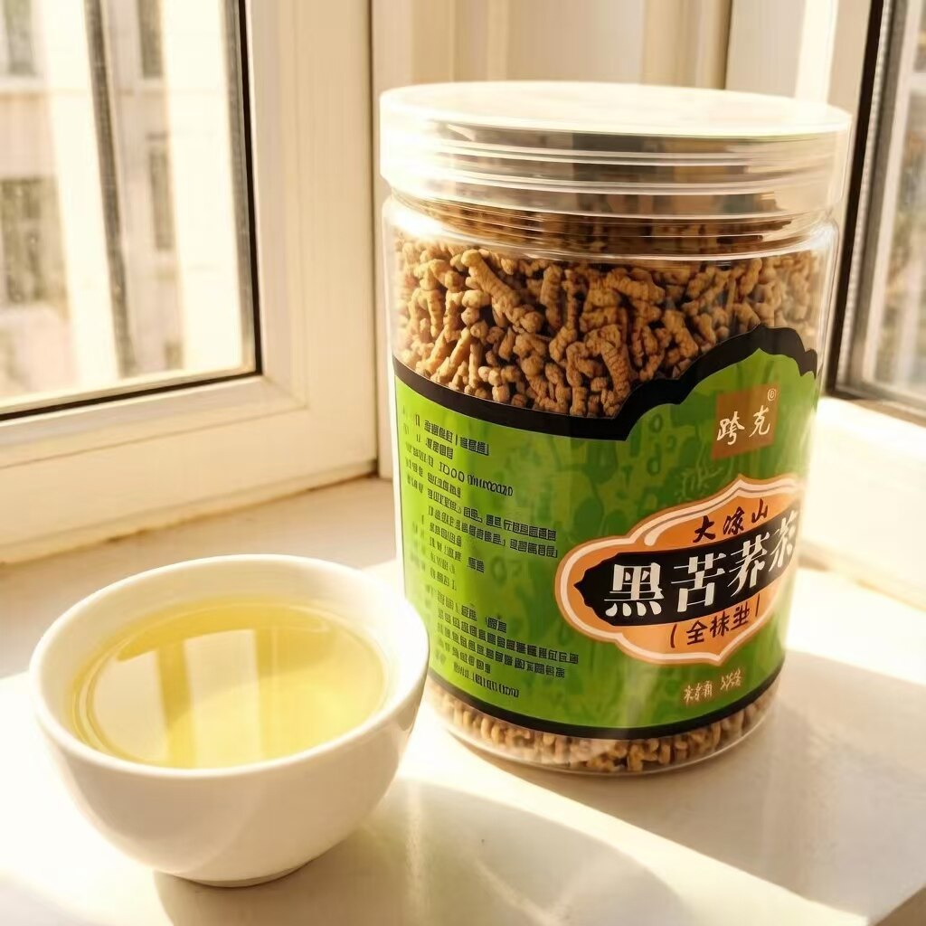 四川特产大凉山黑苦荞茶跨克黑苦再加工茶/配方茶/调