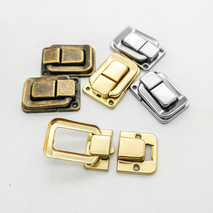 太平扣 暗扣包装盒木盒箱扣搭扣锁扣小方扣仿古木箱酒盒扣日字扣