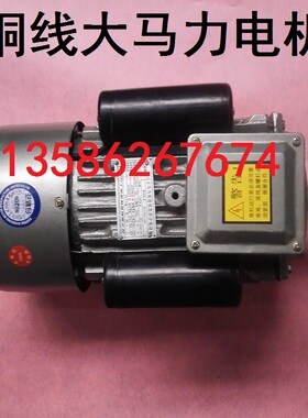 YL100大马力4kw双电容铜线220v单相卧式家用大功率电动机2800转