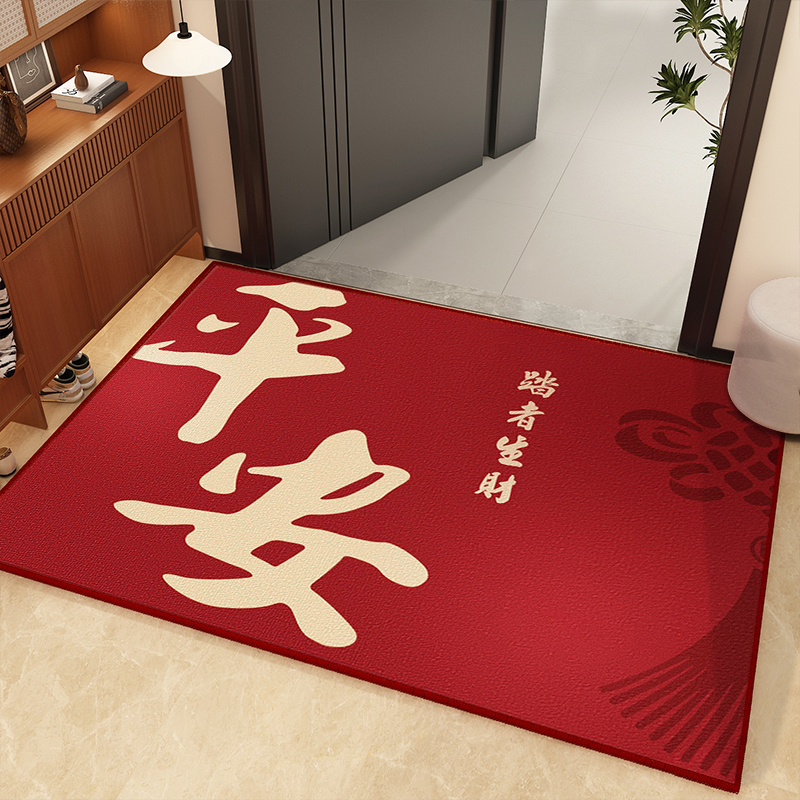 入户门地垫2025新款高级比利时绒进门地垫门垫新年门口红地毯脚垫