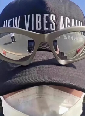 防紫外线复古几何墨镜异型男女