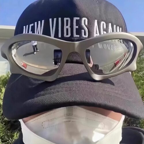 防紫外线复古几何墨镜异型男女