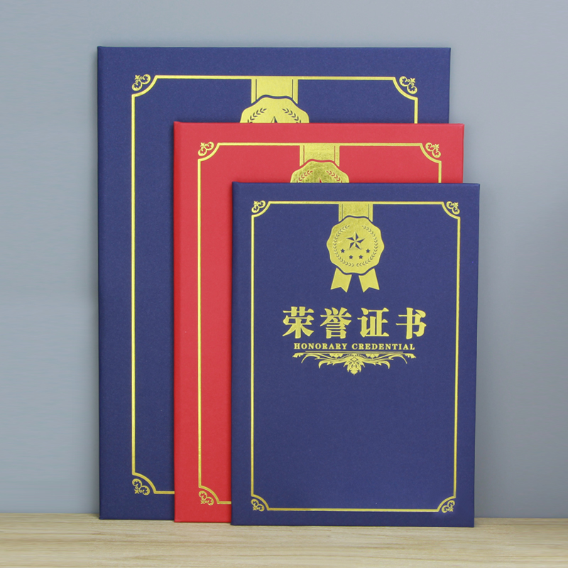 荣誉证书珠光磨砂纸爱心奖状