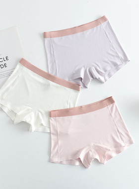 ETX3条女童内裤夏季薄莫尔无骨短裤宝宝平角裤儿童内裤a类不夹PP