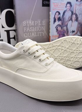 一脚蹬男鞋2024新款乐福鞋真布透气懒人鞋英伦小白鞋男240543 HSW