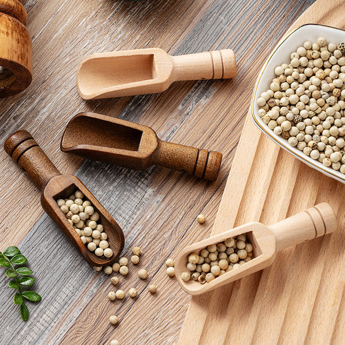 实木质盐勺迷你小木勺调料咖啡勺量勺茶叶胡椒奶粉勺拍摄道具