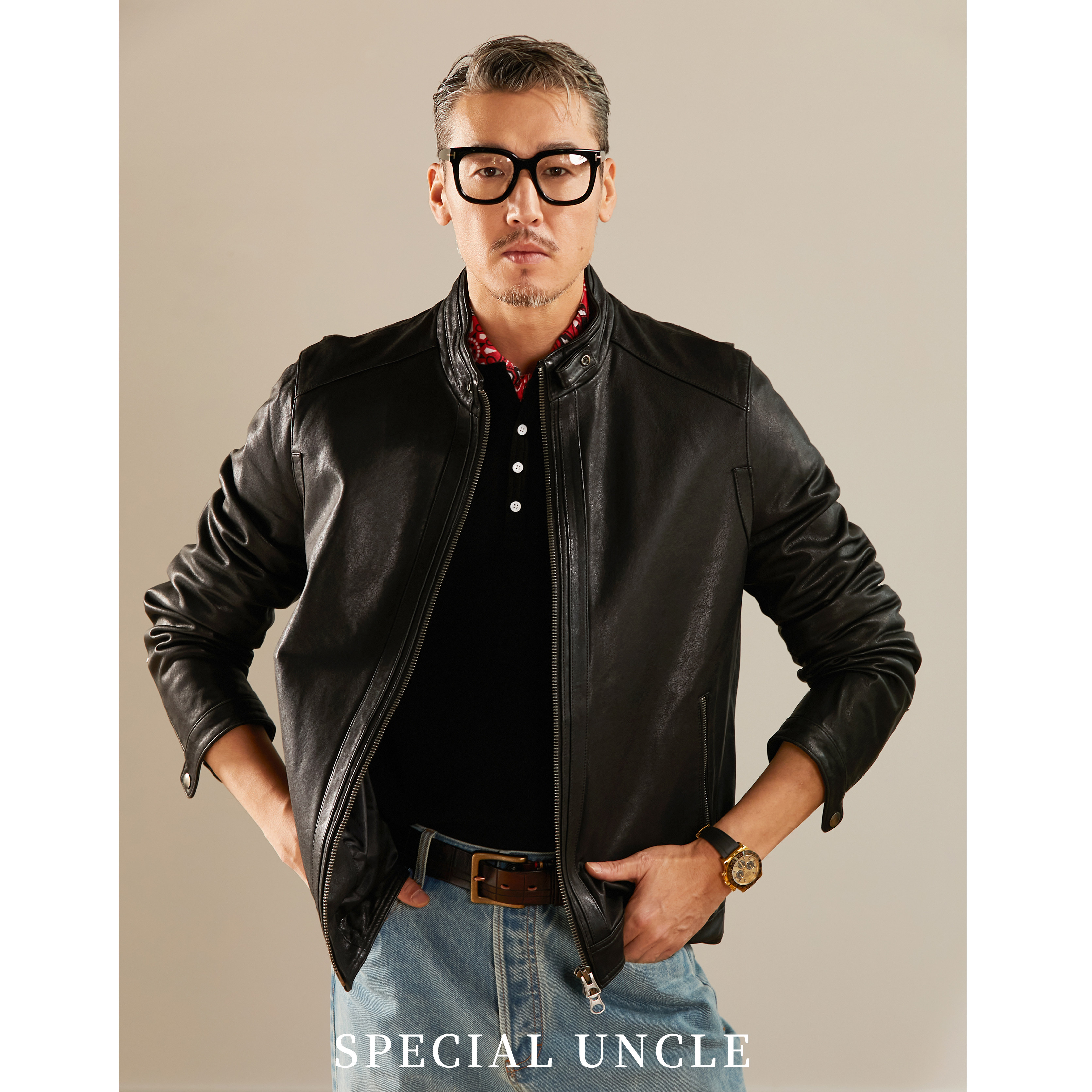 特叔出品 刺青时尚机车服男士真皮皮衣外套立领卡扣修身夹克百搭,男装,皮衣,淘宝优惠券,粉丝福利购,淘宝优惠卷
