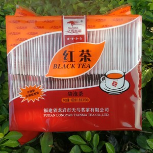 红茶包袋泡茶叶100小袋双层带线