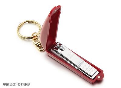 777指甲刀指甲剪平口防飞溅修甲工具美护P-306C红色 进口