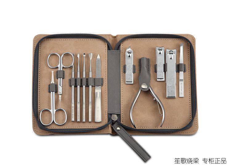 777指甲刀套装 指甲剪钳修容美护组合12件套NTS-6012高丽灰
