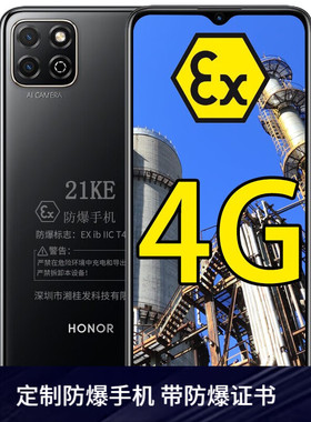 HONOR/荣耀畅玩20 本安T4防爆智能手机化工厂石油库天然气工业医药专用4G全网通工业巡检加油站EX官方正品
