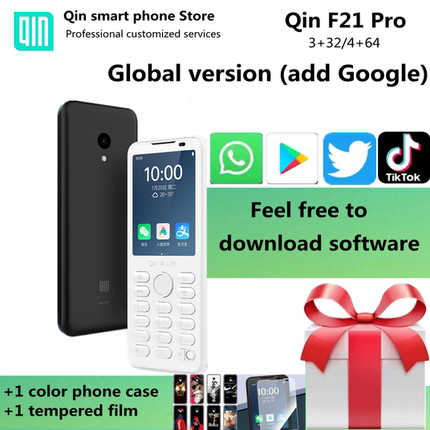 Qin F21Pro Touch screen button mobile WIFI GPS Bluetooth 4G mobile多亲F21Pro国际版跨境外贸全网通手机