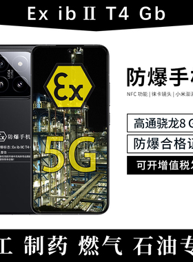 小米14 5G手机 骁龙8Gen3旗舰 定制防爆手机 化工厂医药EX工业天然气石油库专用 钛金属防爆定制版（带证书）