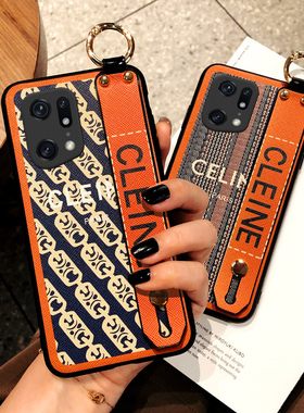 OPPO Findx9手机壳Findx8复古款FindX7Ultra保护套FINDX5PRO外壳Findx6腕带款Fx2高档fx3潮牌斜挎挂绳老花女