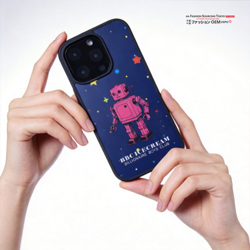 潮牌BBC星星机器人磁吸磨砂防摔个性适用于iphone18promax/16promax苹果手机壳