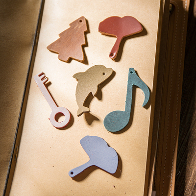 牛皮书签旅行挂饰手帐本