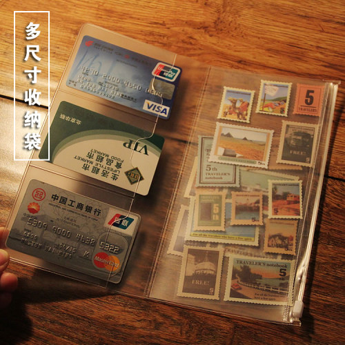 旅行收纳袋复古牛皮日记本