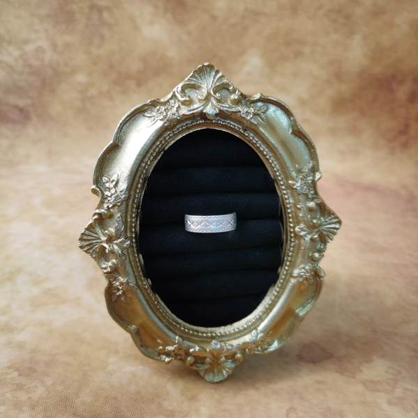 Vintage中古欧洲回流925银素银戒指大全标14号