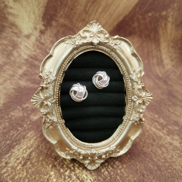 Vintage中古欧洲回流925银素银毛线球耳钉,饰品/流行首饰/时尚饰品新,银饰耳饰,淘宝优惠券,粉丝福利购,淘宝优惠卷