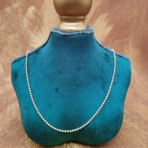 Vintage中古欧洲回流925银豆豆项链大全标53cm