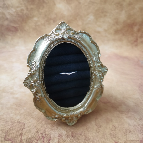 Vintage中古欧洲回流925银素银戒指16号