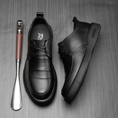 帕达索男鞋夏季新款百搭休闲皮鞋英伦风潮流商务正装鞋子男200907