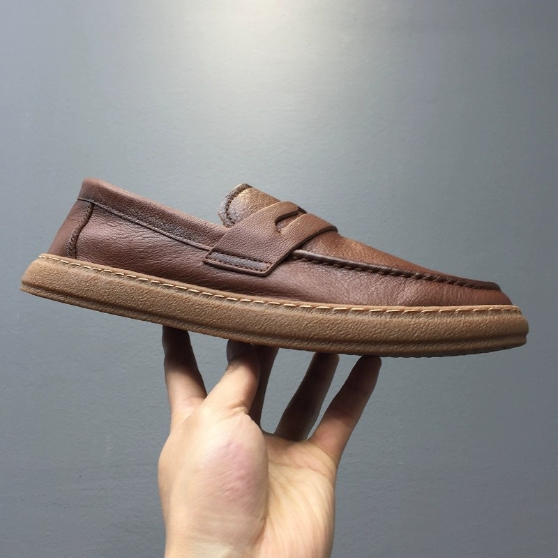 帕达索乐福鞋男一脚蹬休闲皮鞋软底透气豆豆鞋男英伦懒人鞋240446,流行男鞋,休闲皮鞋,淘宝优惠券,粉丝福利购,淘宝优惠卷