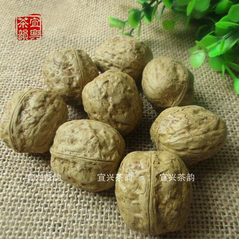 特价 宜兴紫砂工艺品 紫砂核桃 仿真纸皮核桃 紫砂茶宠雕塑小摆件