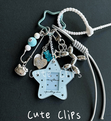 【Cute Clips原创星雅达】星星挂件ins风韩系包包挂件硬质卡套