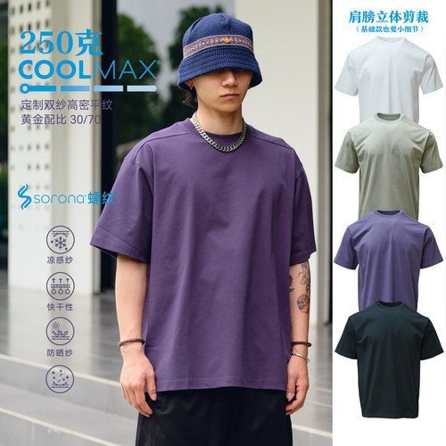 250克COOLMAX速干T恤圆领