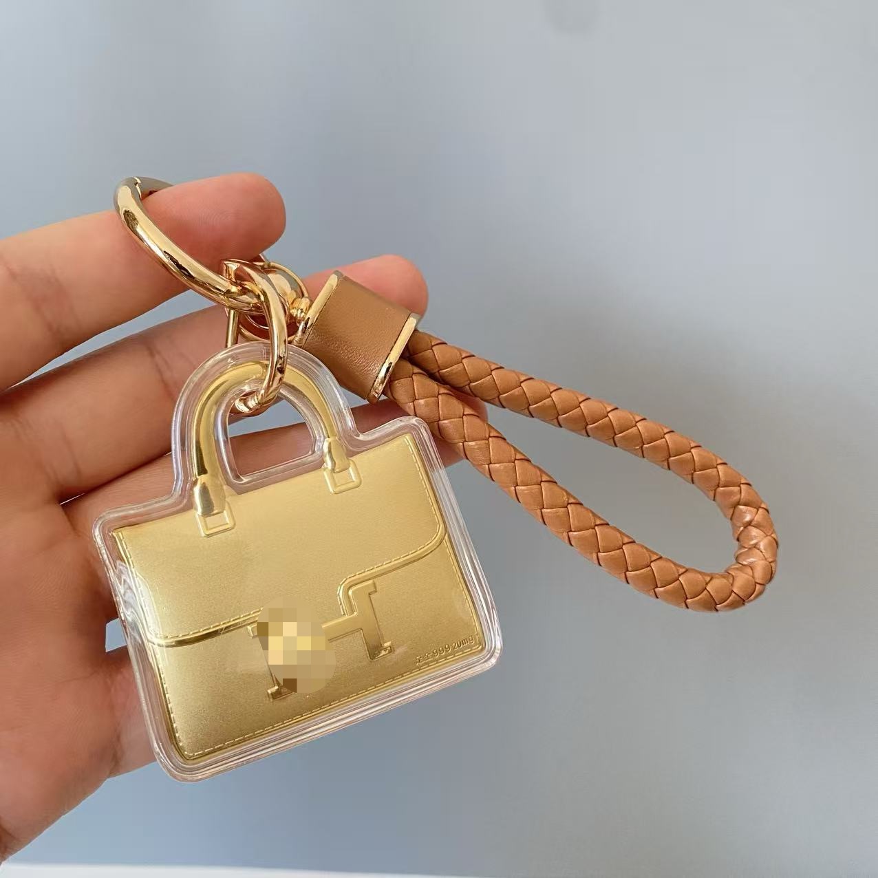 新款双面爱包包皮革钥匙