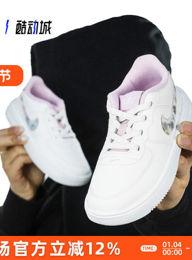 指南针 NIKE AIR FORCE 1 AF1 婴童低帮空军休闲板鞋 CN9753-100