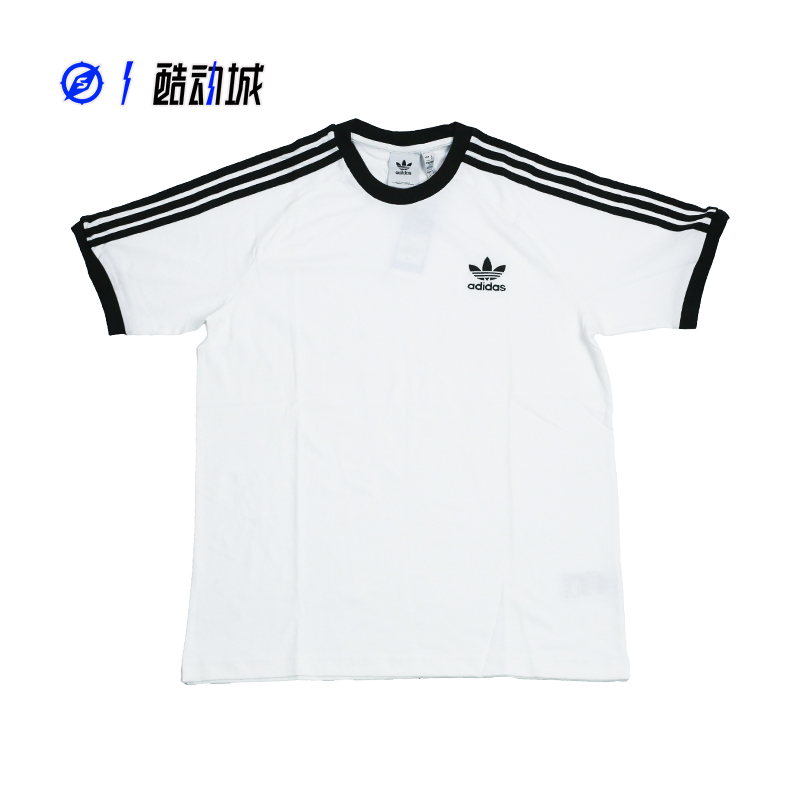 ADIDAS三叶草三条纹男子运动短袖
