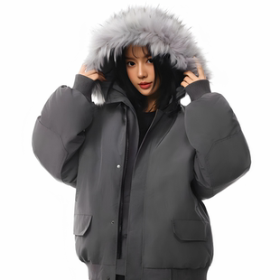 FDR GDES官方店 美式毛领棉衣棉服男女秋冬季加厚保暖外套派克服