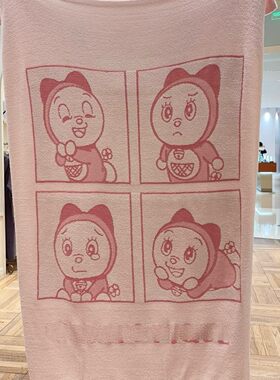 日系大毯软绵绵半边绒毯子叮当猫大毯子客厅空调毯