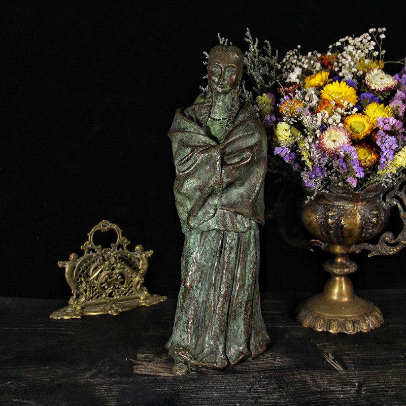 vintage西洋老古董黄铜复古摆件ins拍摄欧美桌面精品软装工艺品
