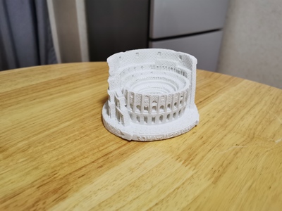 DIY水泥摆件古罗马斗兽场清水混凝土摆件鱼缸/书房/玄关摆件