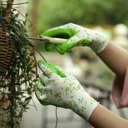 园艺师手套专用女防刺花园拔草种植园林耐磨防扎防水花艺防滑手套