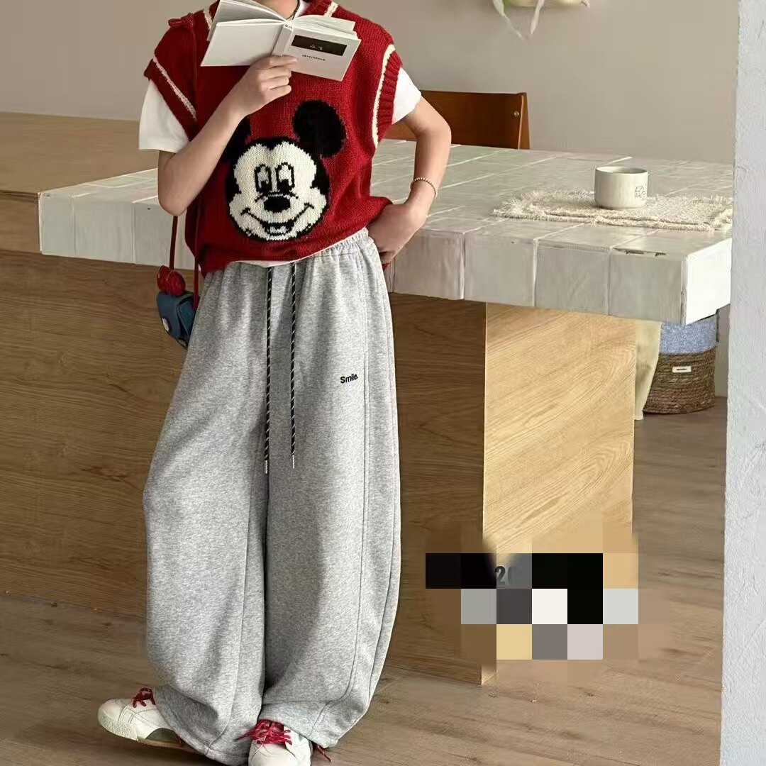 品牌儿童运动裤2026春季新款男童女童直筒休闲裤中大童120-170码